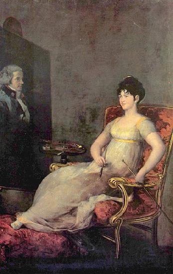 Francisco de Goya Portrat der Marquesa von Villafranca Spain oil painting art